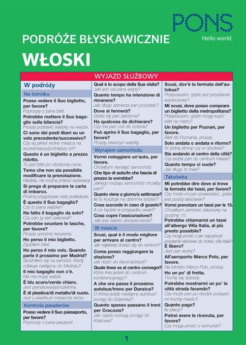 Włoski Podroże błyskawicznie