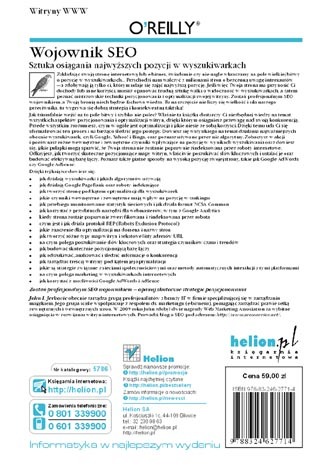 Wojownik SEO. Sztuka osiągania najwyższych pozycji w wyszukiwarkach. eBook