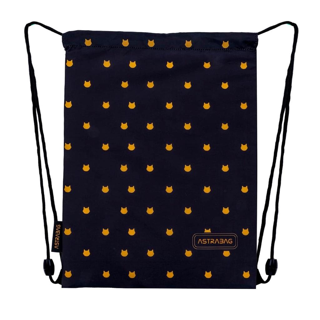 Worek na obuwie Astrabag Fluffy Kitty black