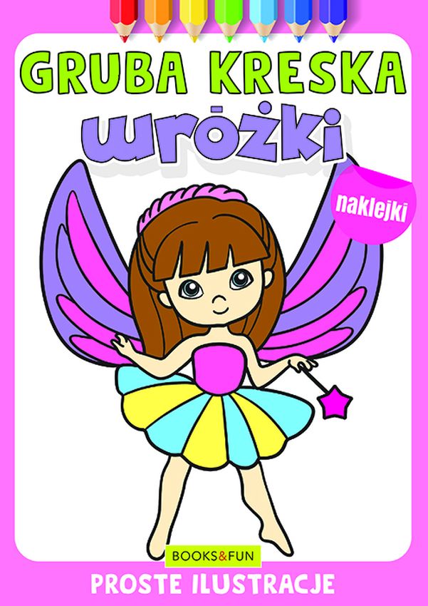 Wróżki z naklejkami gruba kreska