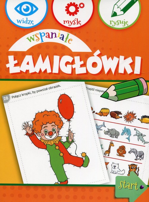 Wspaniałe łamigłówki widzę myślę rysuję