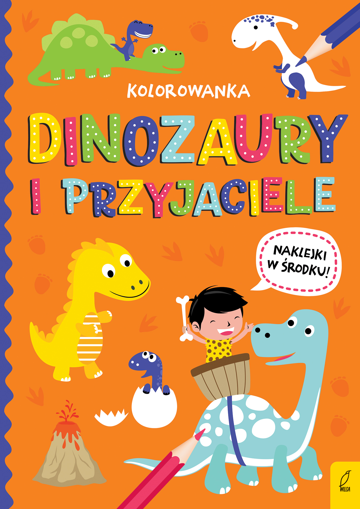 Wszystko o dinozaurach Dinozaury i przyjaciele Kolorowanka