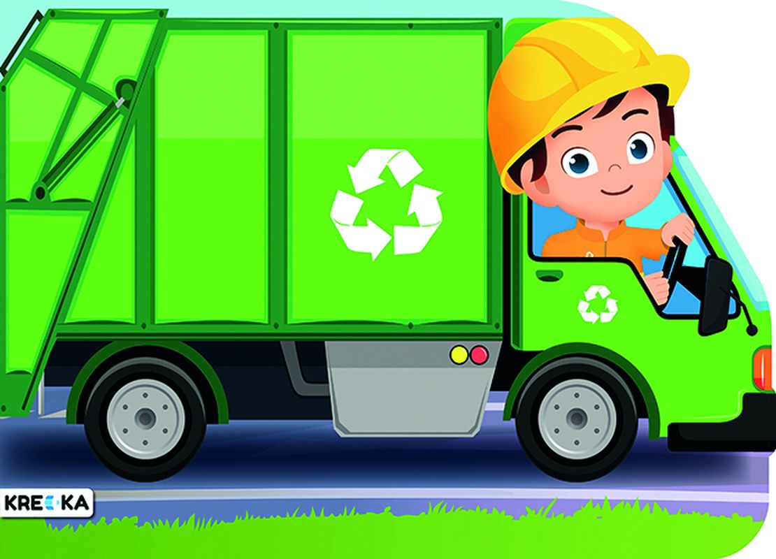 Wykrojnik Śmieciarka Kolorowanka