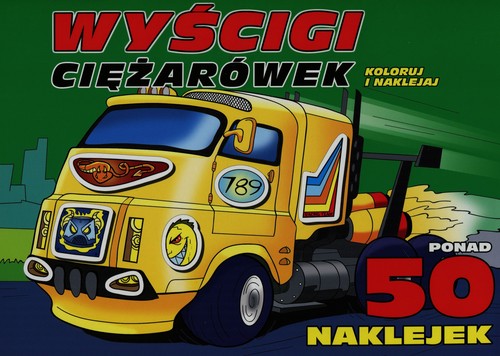 Wyścigi ciężarówek Koloruj i naklejaj