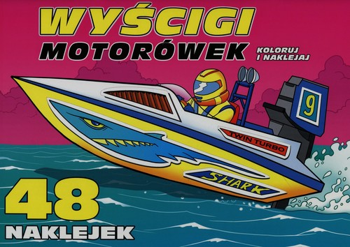 Wyścigi motorówek Koloruj i naklejaj