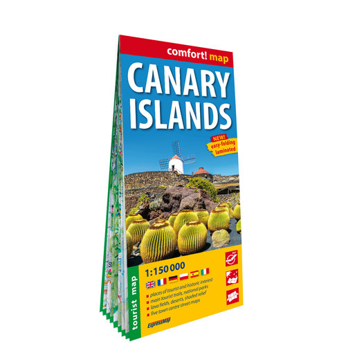 Wyspy Kanaryjskie Canary Islands laminowana mapa turystyczna 1:150 000