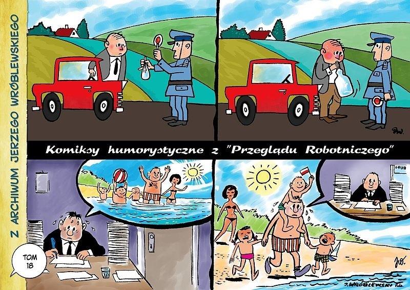 Z archiwum Jerzego Wróblewskiego 18 Komiksy humorystyczne z Przeglądu Robotniczego
