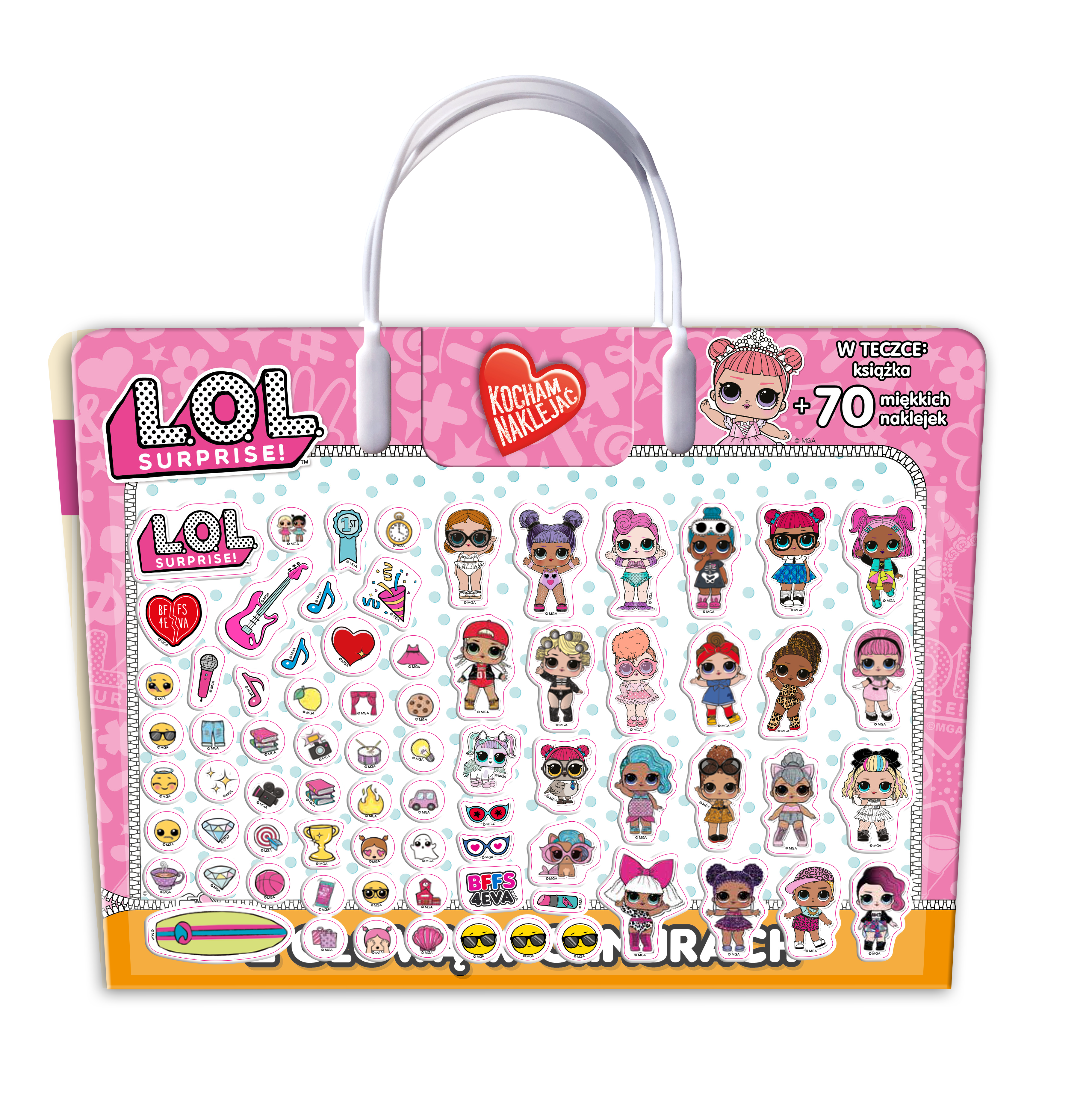 Z głową w chmurach L.O.L. Surprise! Kocham naklejać