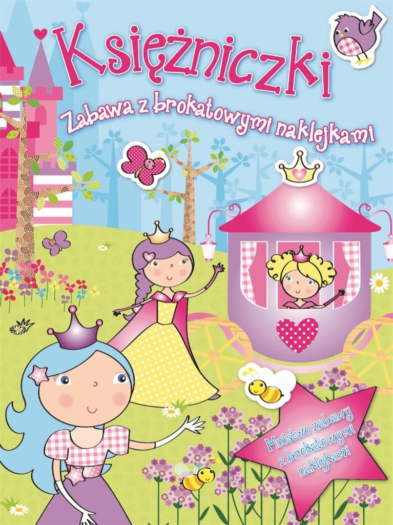 Zabawa z brokatowymi naklejkami - Księżniczki