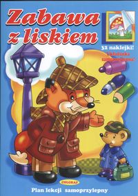 Zabawa z liskiem. Książeczka z naklejkami