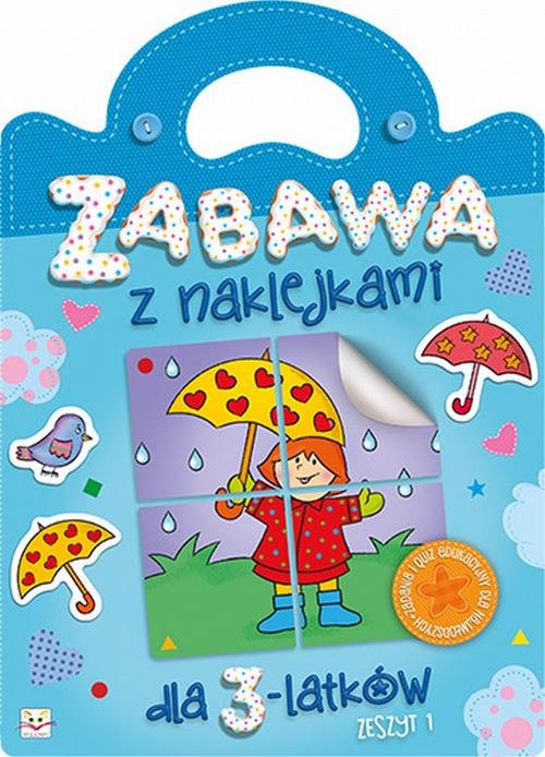 Zabawa z naklejkami dla 3-latków Zeszyt 1