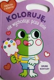 Żabka. Koloruję bez wychodzenia poza linie wer. liliowa