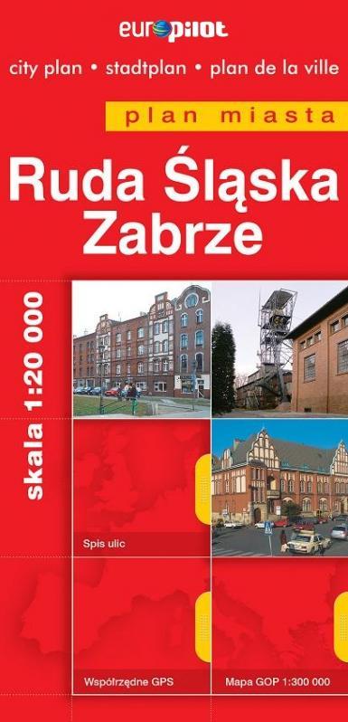 Zabrze, Ruda Śląska plan miasta 1:20 000