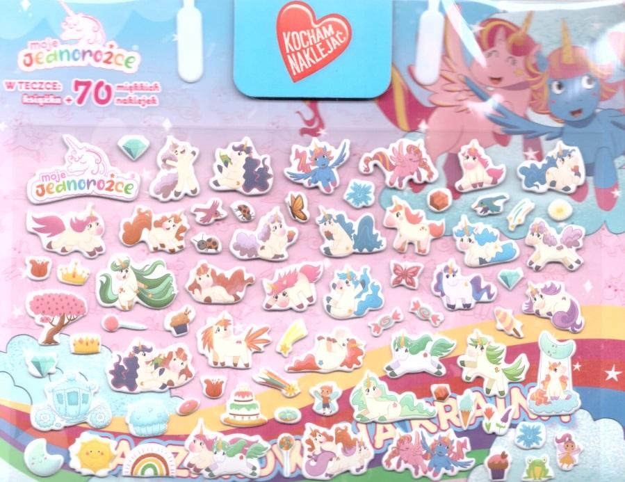 Zaczarowana kraina. Moje Jednorożce. Kocham naklejać