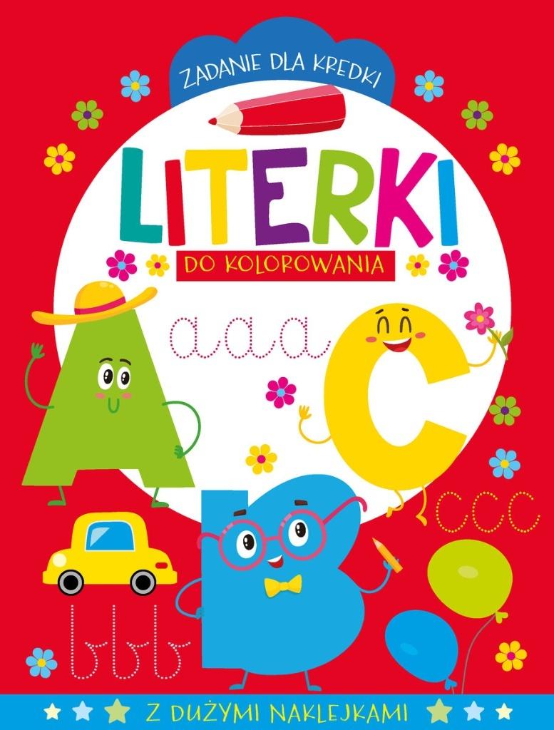 Zadanie dla kredki. Literki do kolorowania