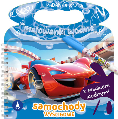 Zadanka & malowanki wodne Samochody wyścigowe