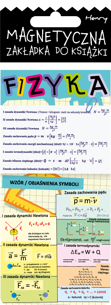 Zakładka magnetyczna edukacyjna Fizyka