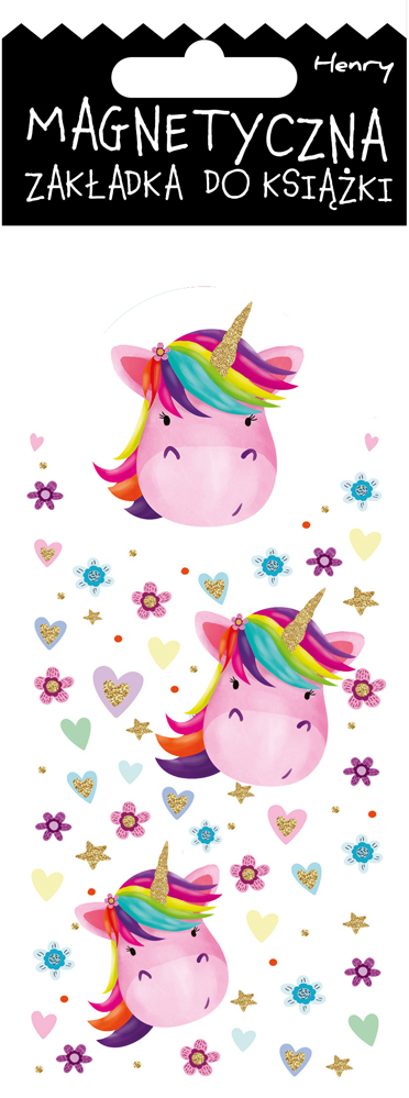 Zakładka magnetyczna jednorożce