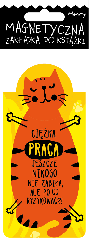 Zakładka magnetyczna kot praca