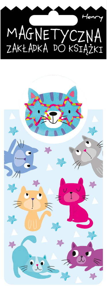 Zakładka magnetyczna koty