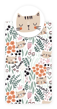 Zakładka magnetyczna Koty Pattern