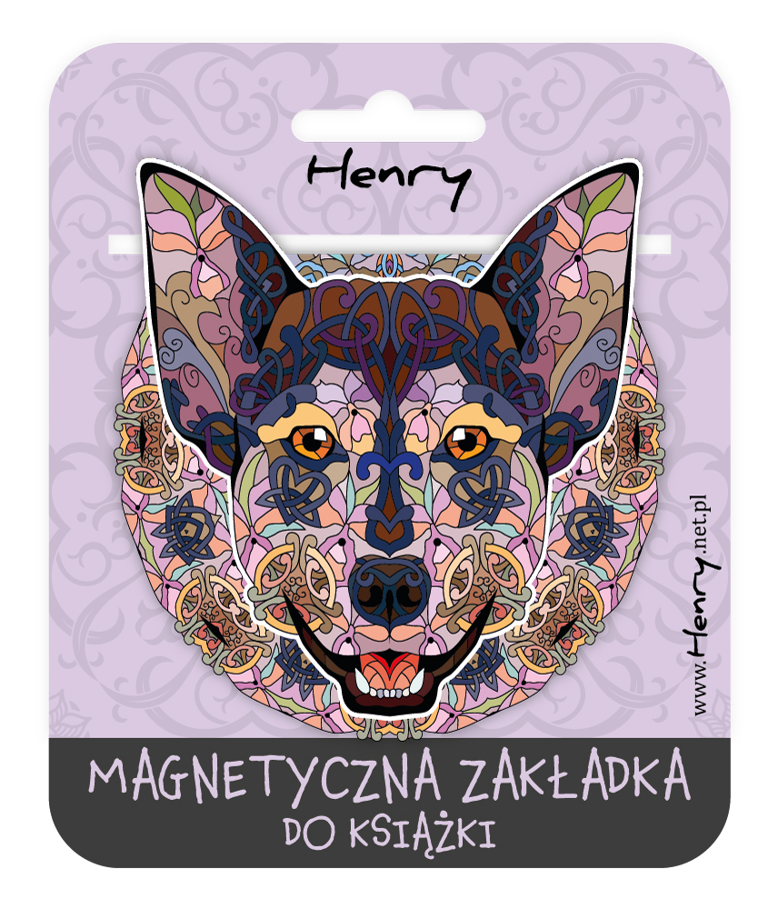Zakładka magnetyczna mandala Pies