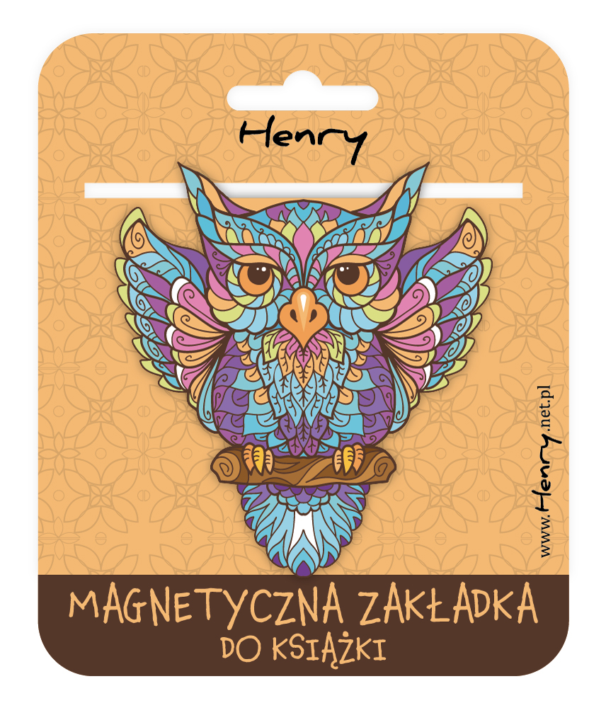 Zakładka magnetyczna mandala Sowa