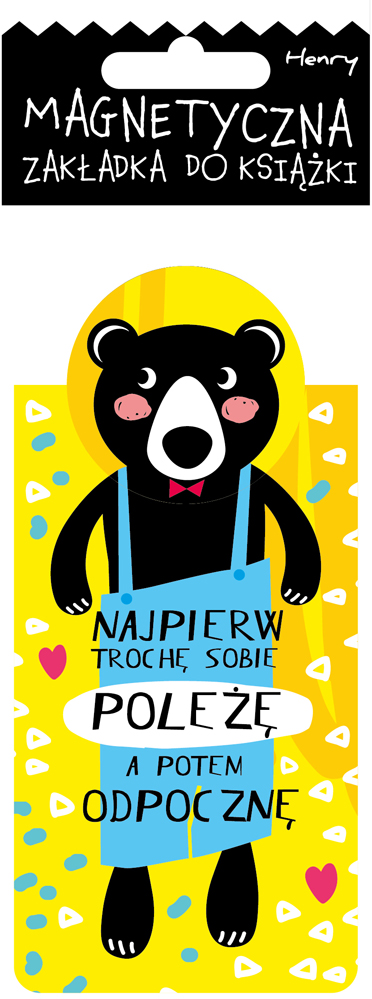 Zakładka magnetyczna misiek poleżę