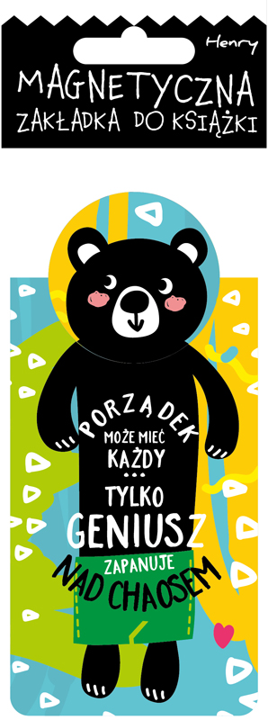 Zakładka magnetyczna misiek porządek