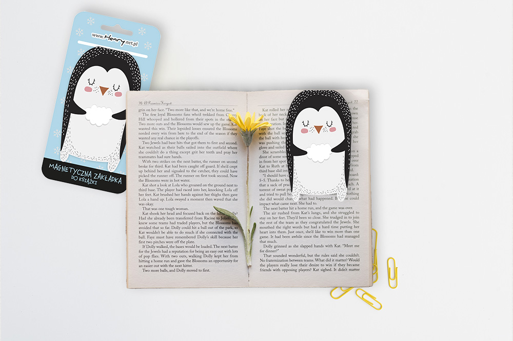 Zakładka magnetyczna Pingwin