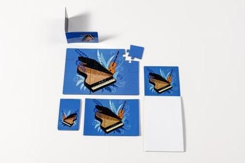 Zakładka magnetyczna Skrzypce i fortepian