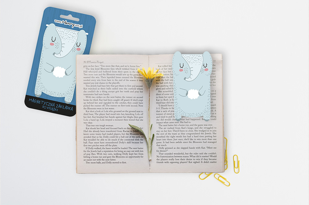 Zakładka magnetyczna Słoń