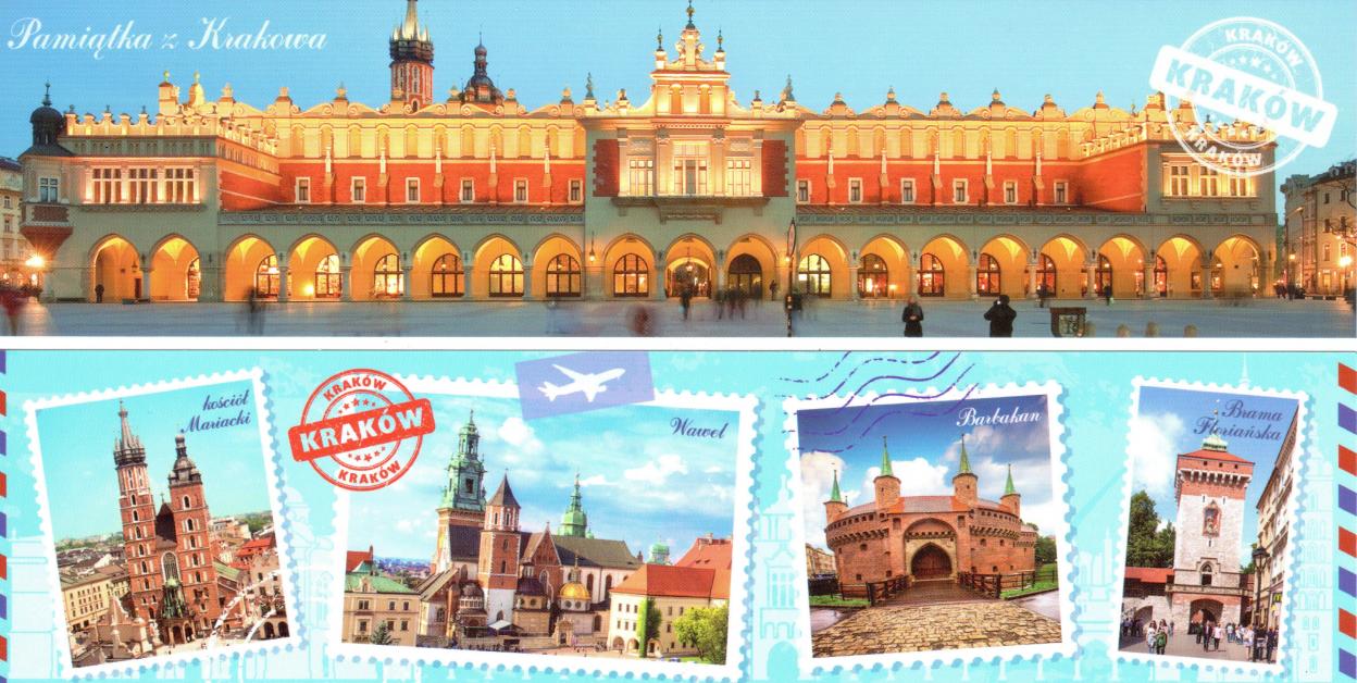 Zakładka. Pamiątka z Krakowa. Sukiennice