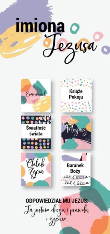 Zakładki Magnetyczne Imiona Jezusa 6 sztuk