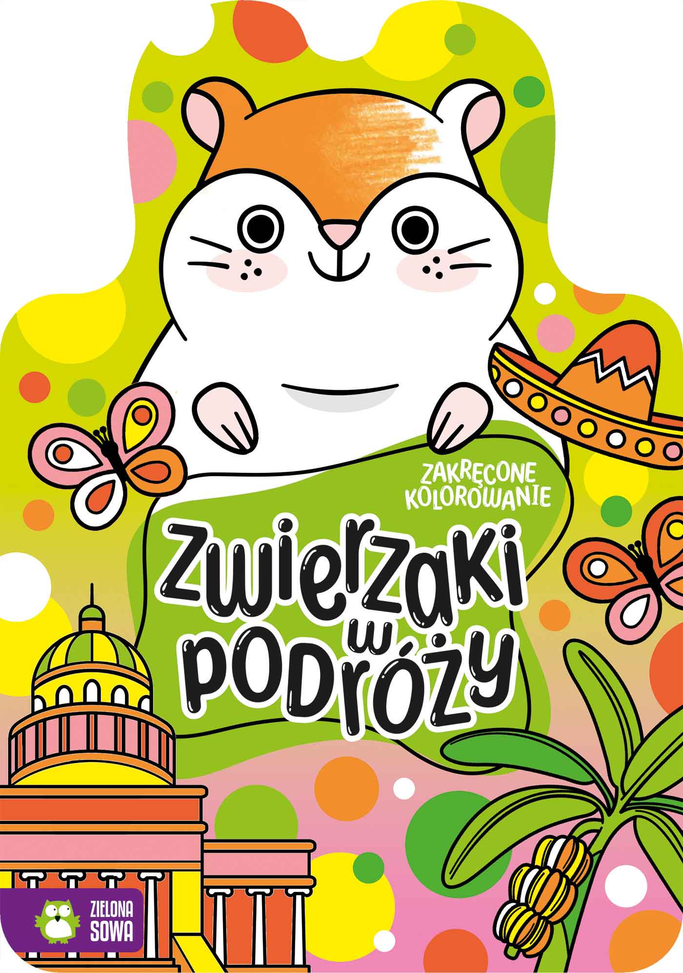Zakręcone kolorowanie Zwierzaki w podróży