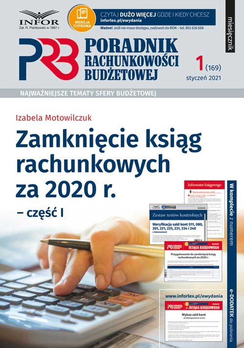 Zamknięcie ksiąg rachunkowych za 2020 r. Część 1