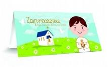 Zaproszenie Komunia chłopiec komplet 10 sztuk