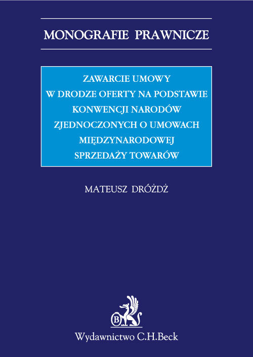Zawarcie umowy w drodze oferty na podstawie Konwencji Narodów Zjednoczonych o umowach międzynarodowe