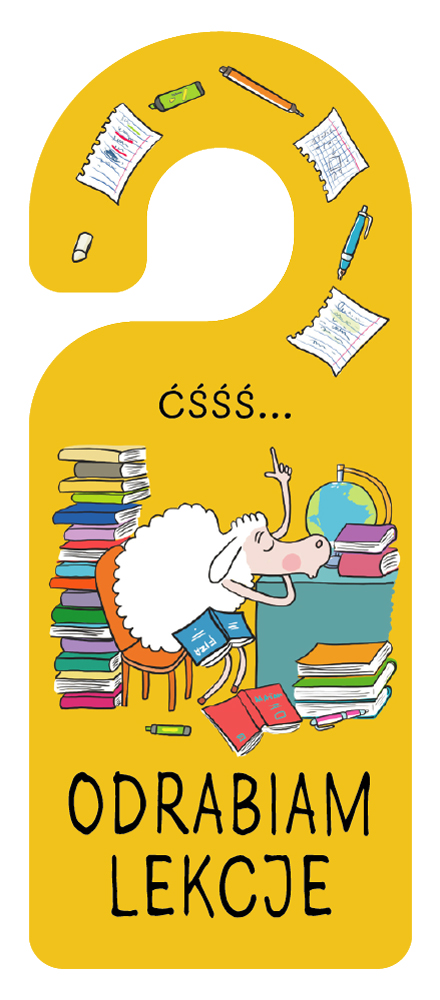 Zawieszka na klamkę Odrabiam