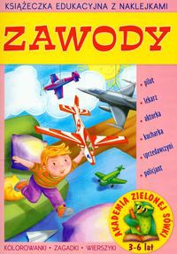 Zawody 3-6 lat książeczka edukacyjna z naklejkami