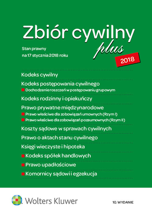 Zbiór cywilny PLUS 2018