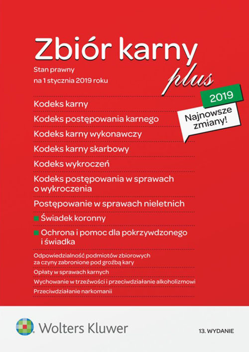 Zbiór karny Plus 2019