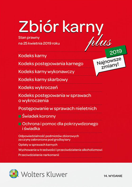 Zbiór karny Plus 2019