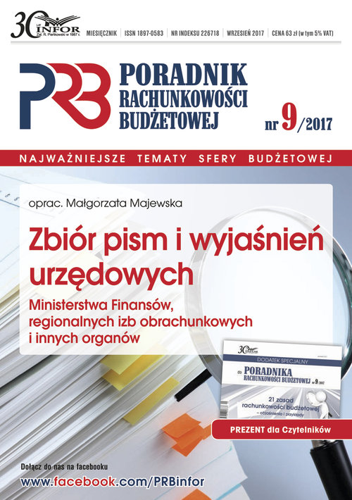 Zbiór pism i wyjaśnień urzędowych Ministerstwa Finansów, regionalnych izb obrachunkowych i innych or