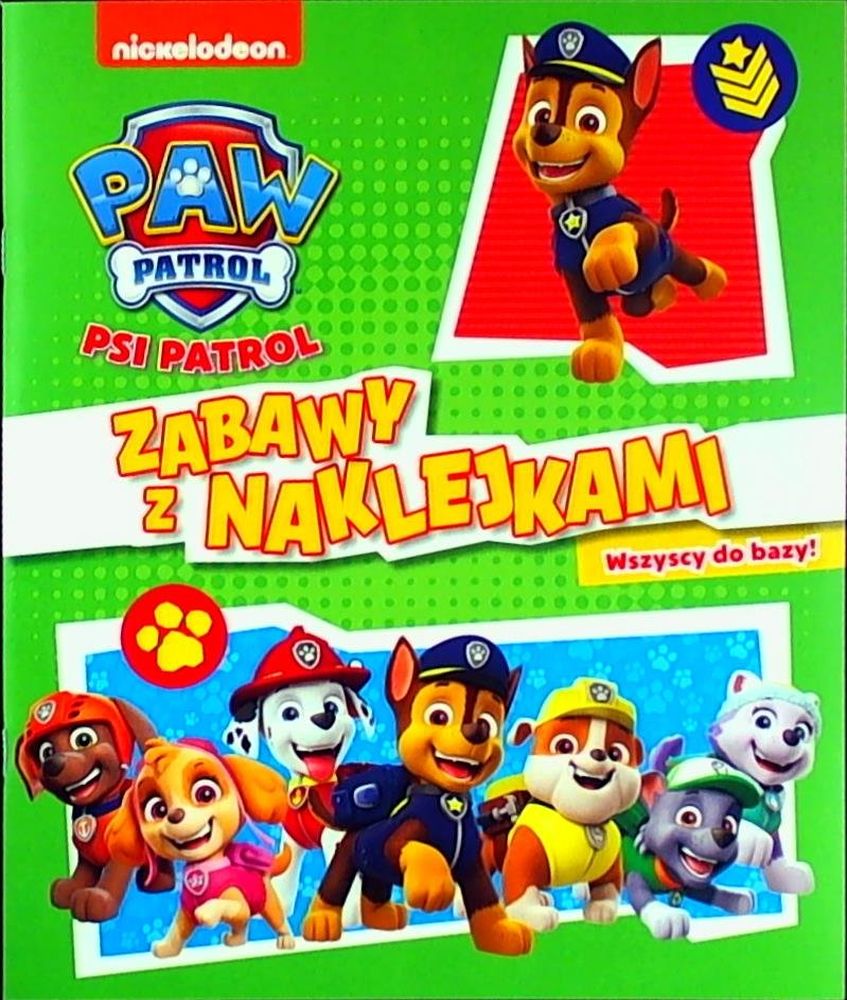 Zbiórka w bazie zabawy z naklejkami Psi Patrol