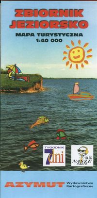 Zbiornik Jeziorsko mapa turystyczna