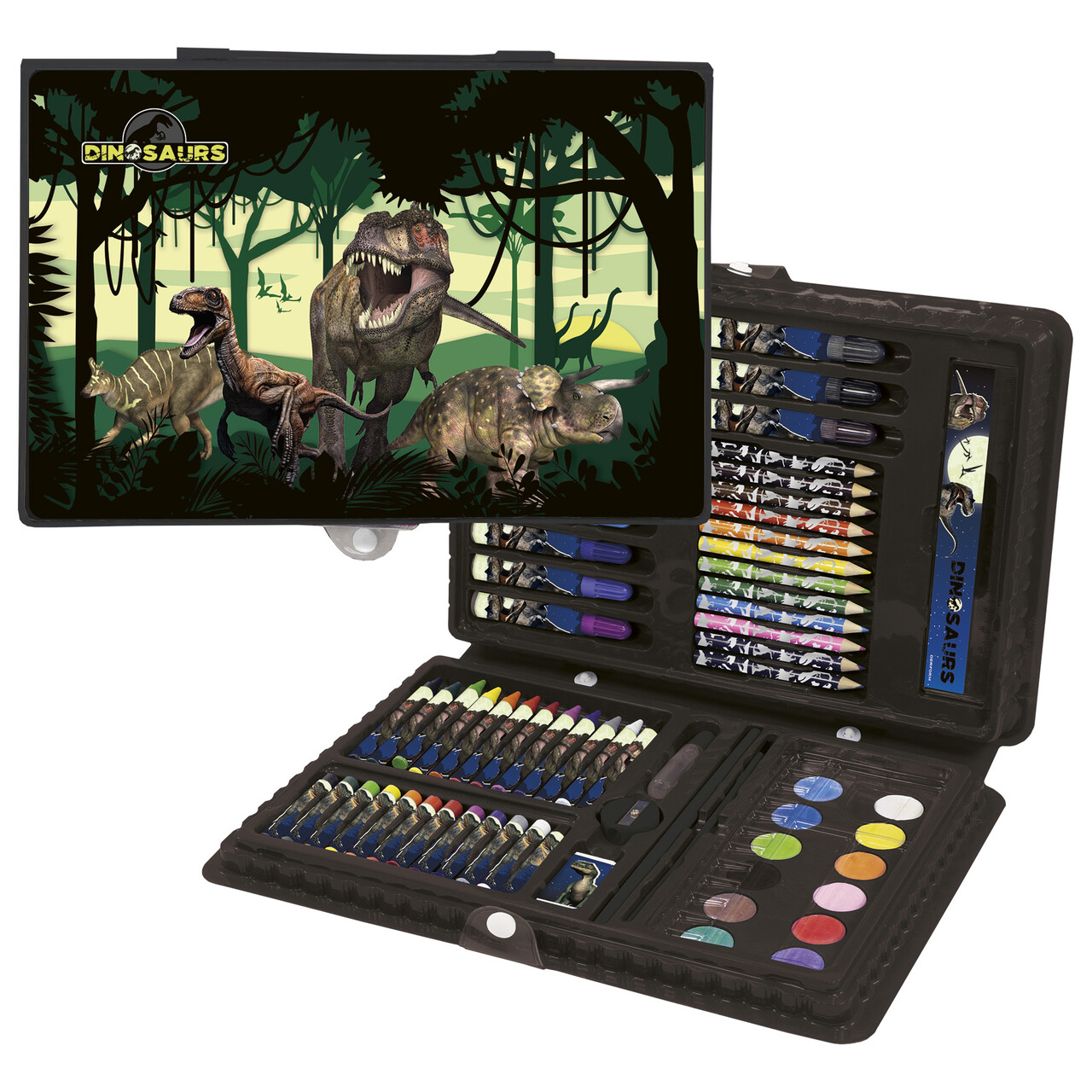 Zestaw artystyczny Derform 71 elementów dinozaur 15   