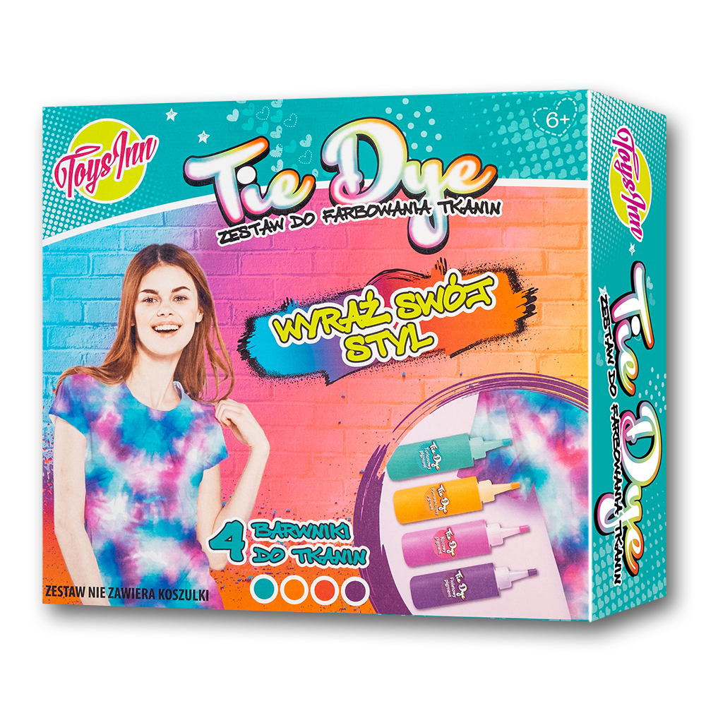 Zestaw do farbowania tkanin Tie Dye pastel STN 6581
