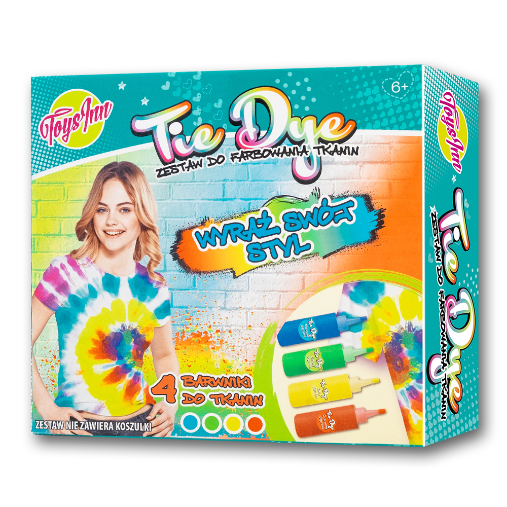 Zestaw do farbowania tkanin Tie Dye ToysInn basic STN 6574
