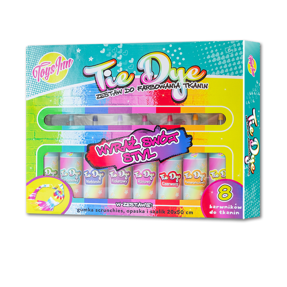 Zestaw do farbowania tkanin TIE DYE ToysInn duży STN 7052